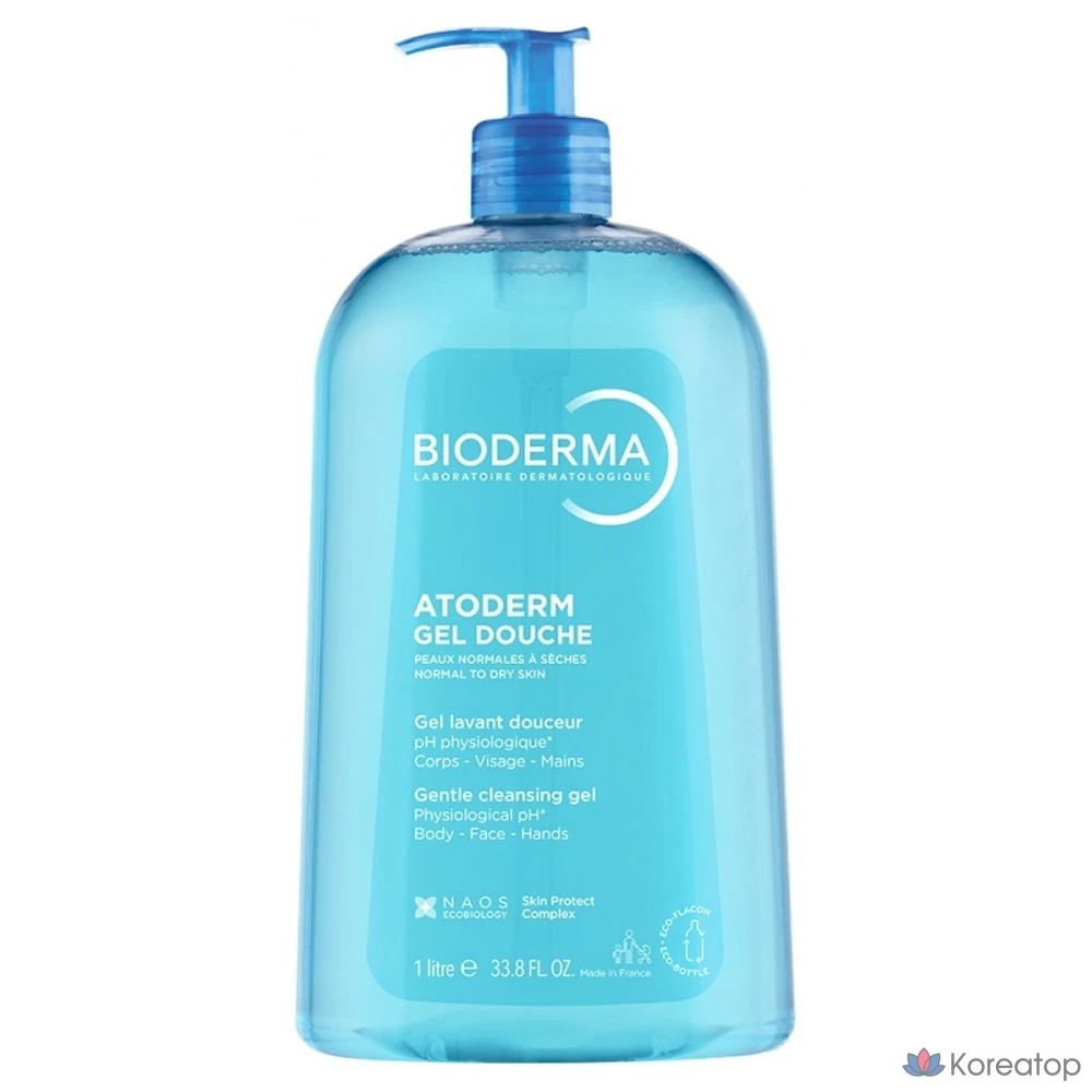 Гель для умывания Bioderma Atoderm Gel, мягкий очищающий гель, 1 шт., 1 л