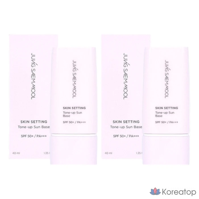 Тонер Jungsaemmool Skin Setting Tone-Up Sun Base, 40 мл, 2 шт.
