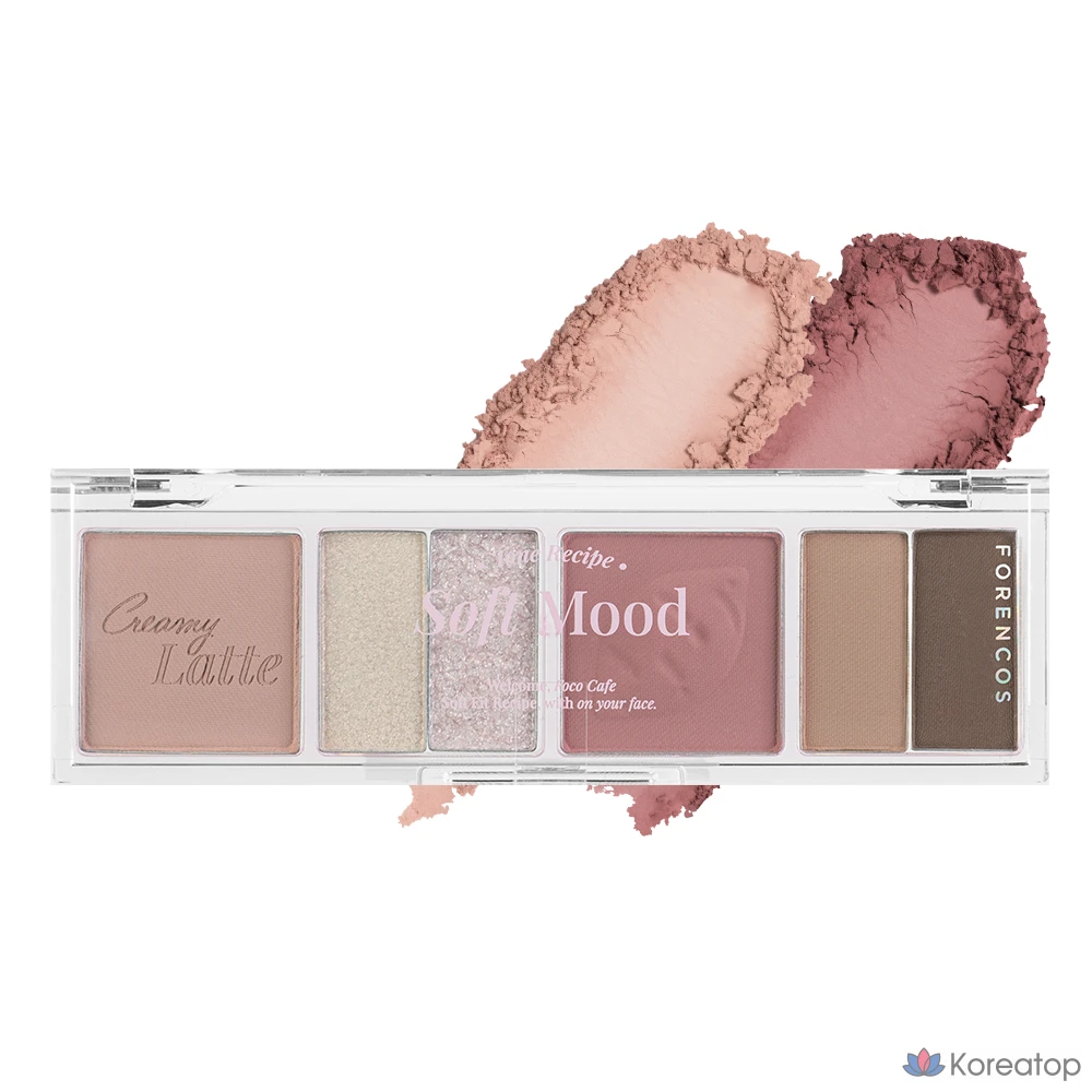 Палетка теней для век Forencos Soft Mood Eye Palette, 04 Taro Latte, 1 шт.