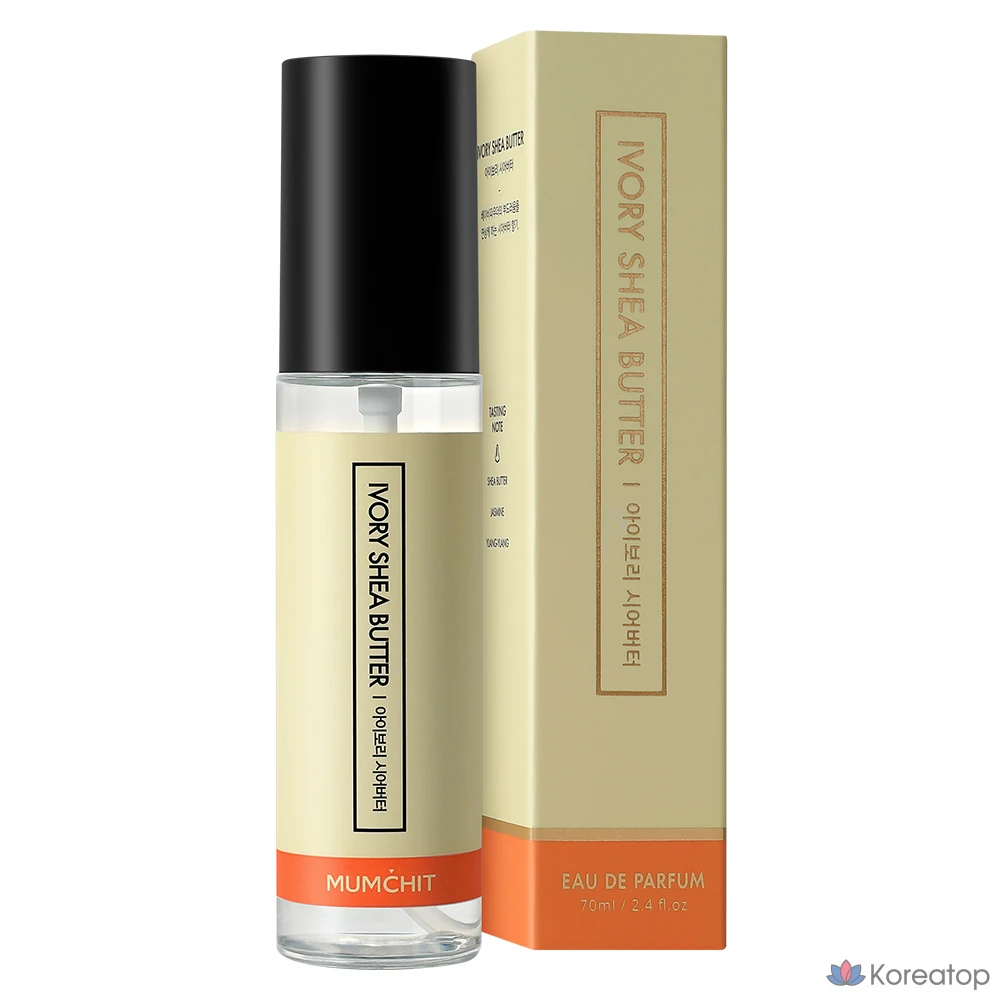 Парфюмерная композиция для тканей MUMCHIT Stop Fabric Perfume, цвет слоновой кости, масло ши, 70 мл, 1 шт.