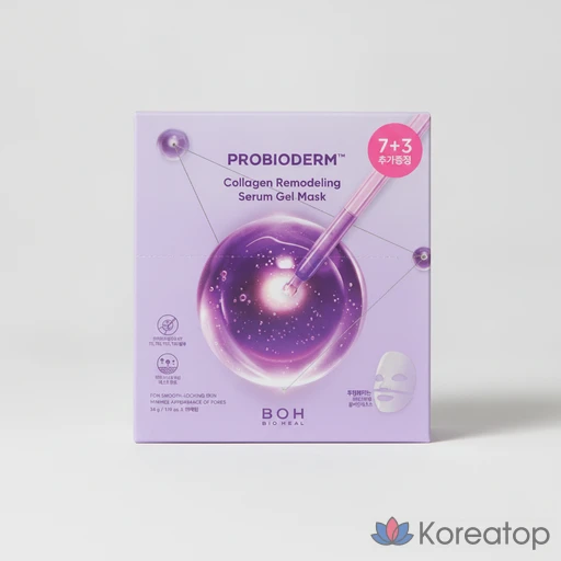 Тканевая маска для лица BIOHEAL BOH Probioderm Mask Collagen Remodeling Serum Gel Mask, 10 шт.