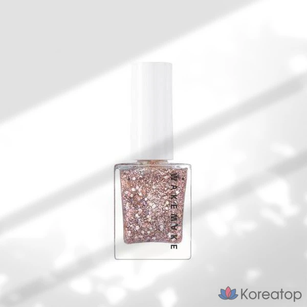 Глиттер для ногтей WAKEMAKE Nail Glitter, оттенок 52 Roselit, 8 мл, 1 шт.