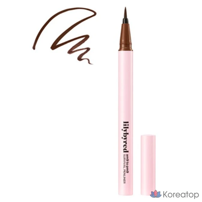 Подводка для глаз Lilybyred 9to9 Survival Pen Liner, оттенок 03 Walnut Brown, 0.6 г, 1 шт.