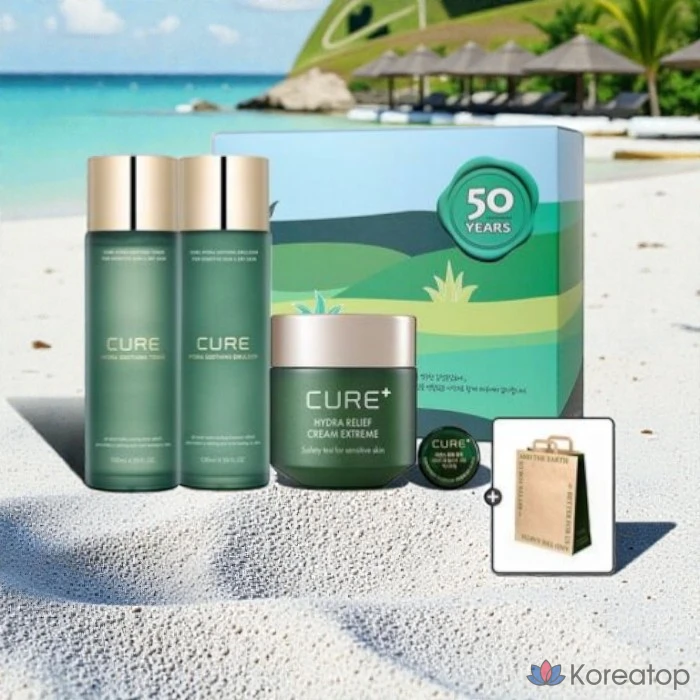 Набор для ухода KIM JEONG MOON Aloe Cude Soothing Toner + Emulsion + Extreme Cream Gift Set, 1 шт.