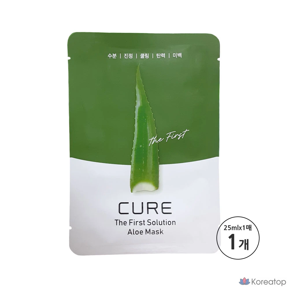 Тканевая маска для лица KIM JEONG MOON Aloe Cure The First Solution Aloe Mask, 25 мл, 1 шт.