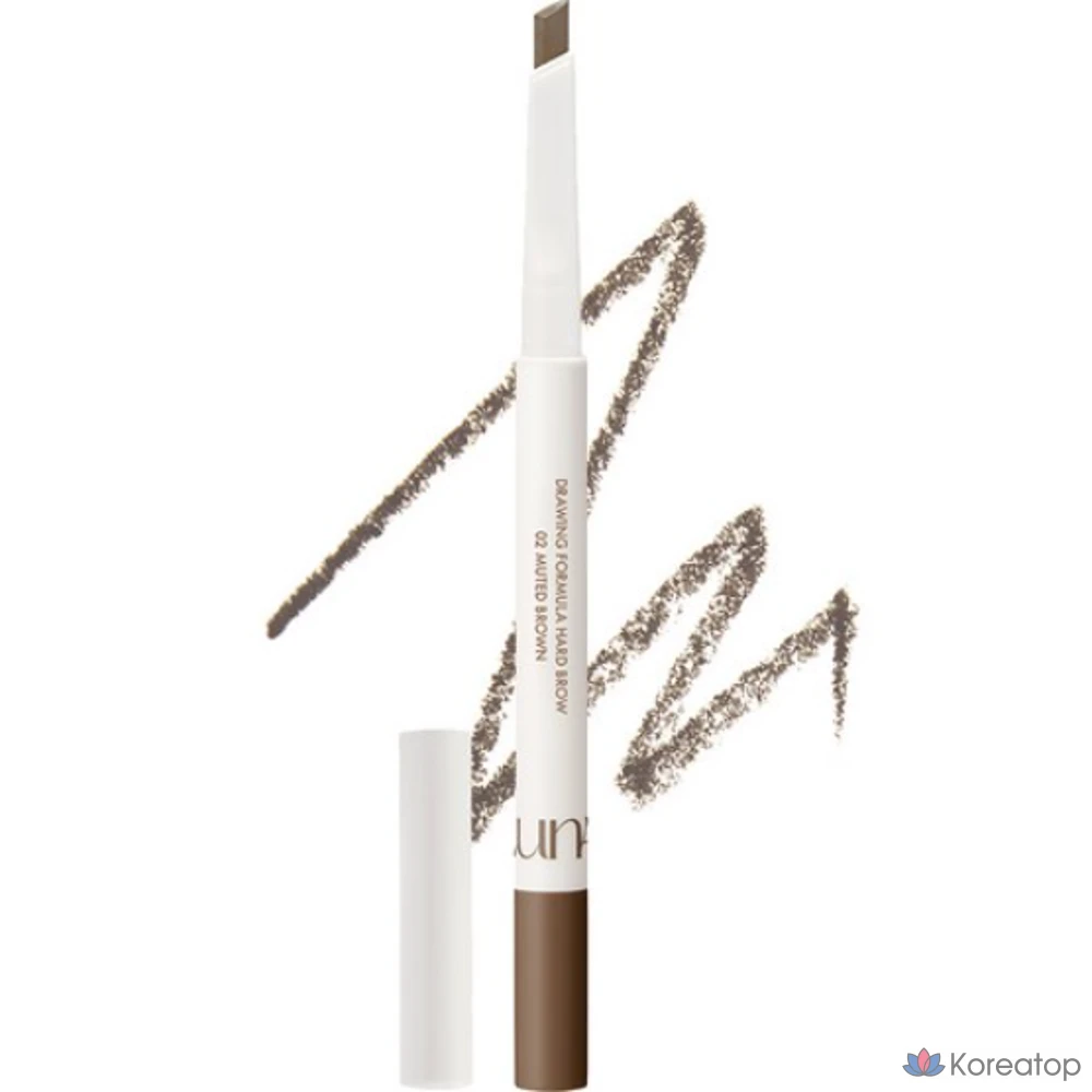 Карандаш для бровей Luna Drawing Formula Hard Eyebrow Auto Pencil, оттенок 02 Muted Brown, 0.3 г, 1 шт.