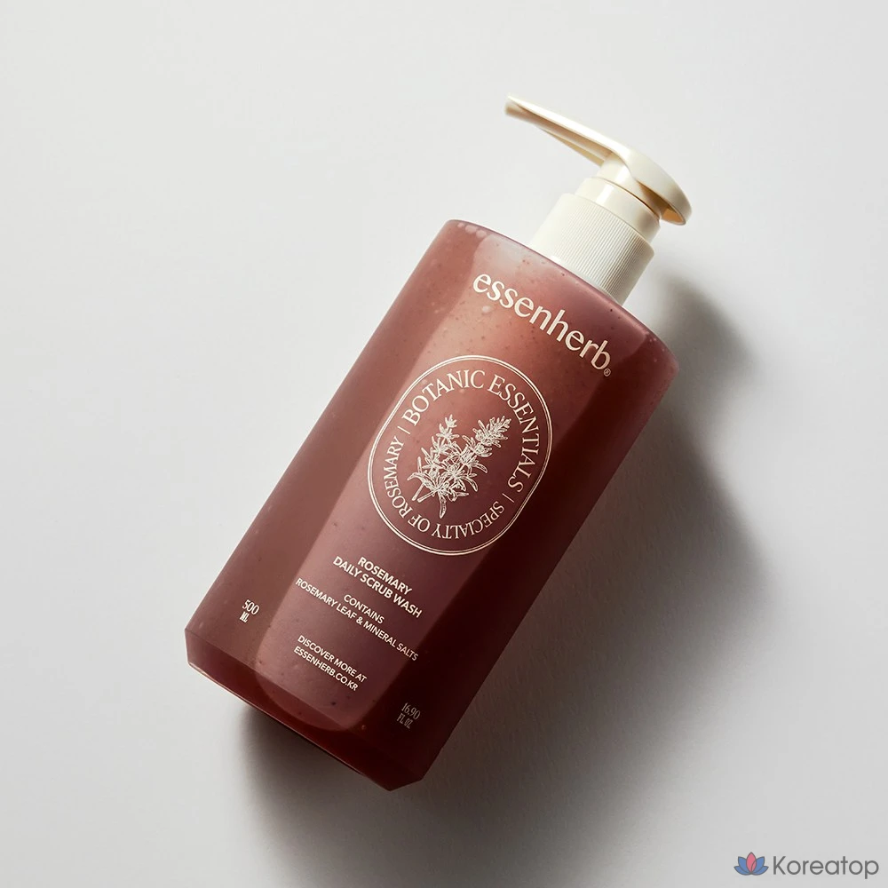 Гель-скраб для умывания EssenHerb с розмарином, 1 шт., 500 мл