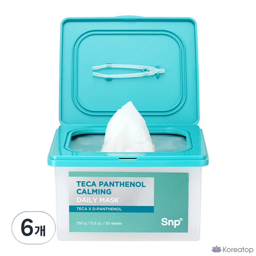 Тканевая маска для лица SNP Teca Dexpanthenol Soothing Daily Mask, 30 шт.
