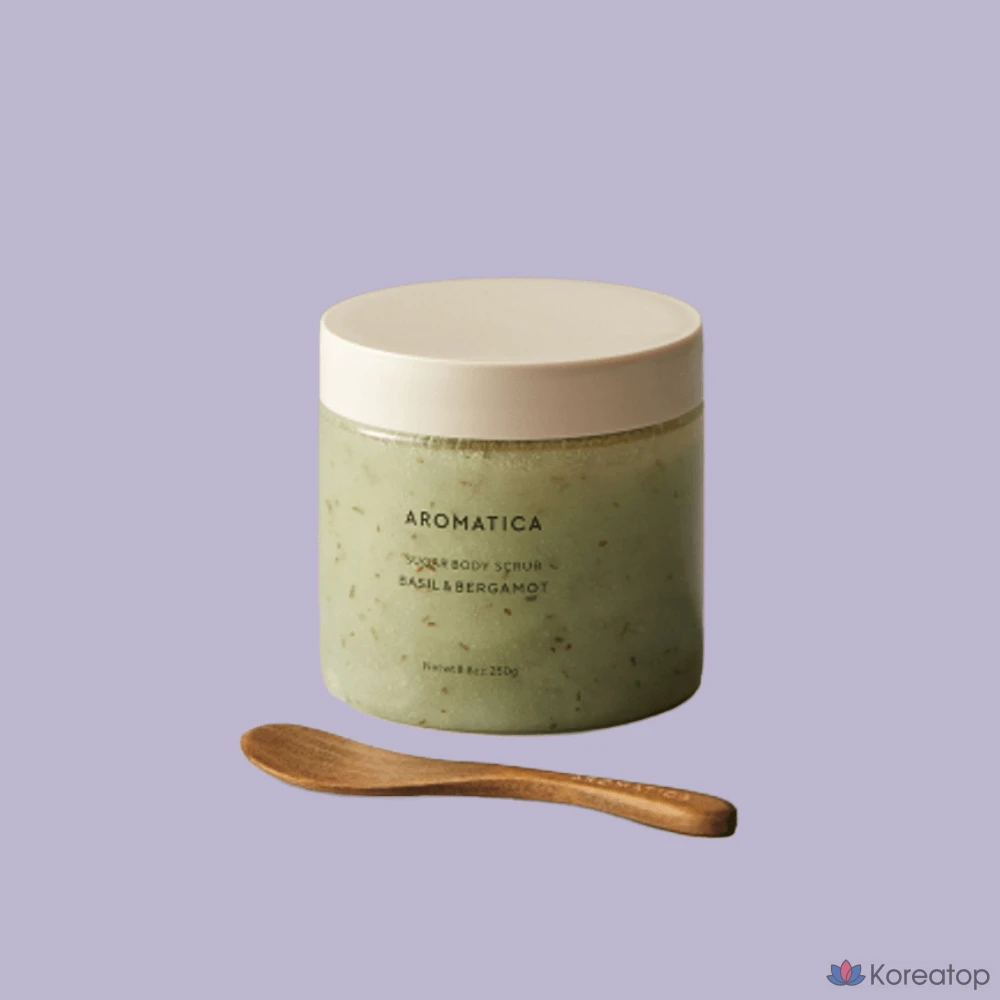 Скраб для тела Aromatica Sugar Body Scrub Basil&Bergamot, 250 г, 1 шт.