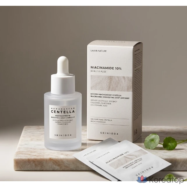Сыворотка SKIN1004 Madagascar Centella Niacinamide 10 Boosting Shot Ampoule, 30 мл, 1 шт.