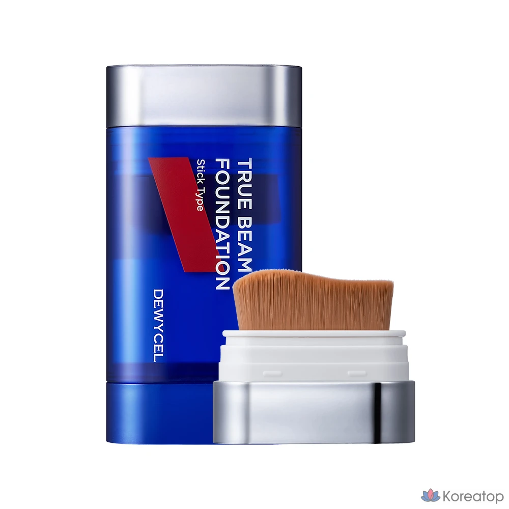 Тональный крем DEWYCEL Homme True Beam Stick & Brush Foundation SPF50+ PA++++, стойкость 24 часа, 1 шт., 12 мл