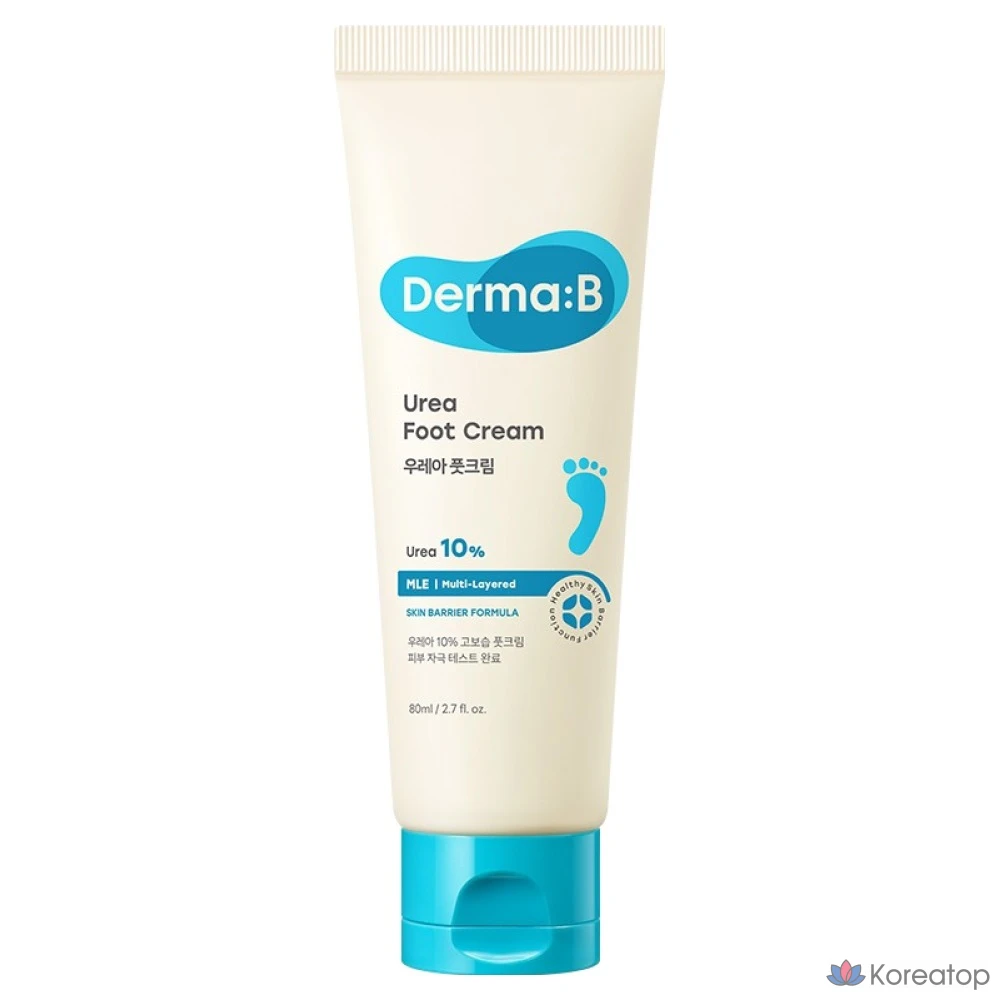 Крем для ног DERMA:B Urea 9.8 Foot Cream, 80 мл, 1 шт.