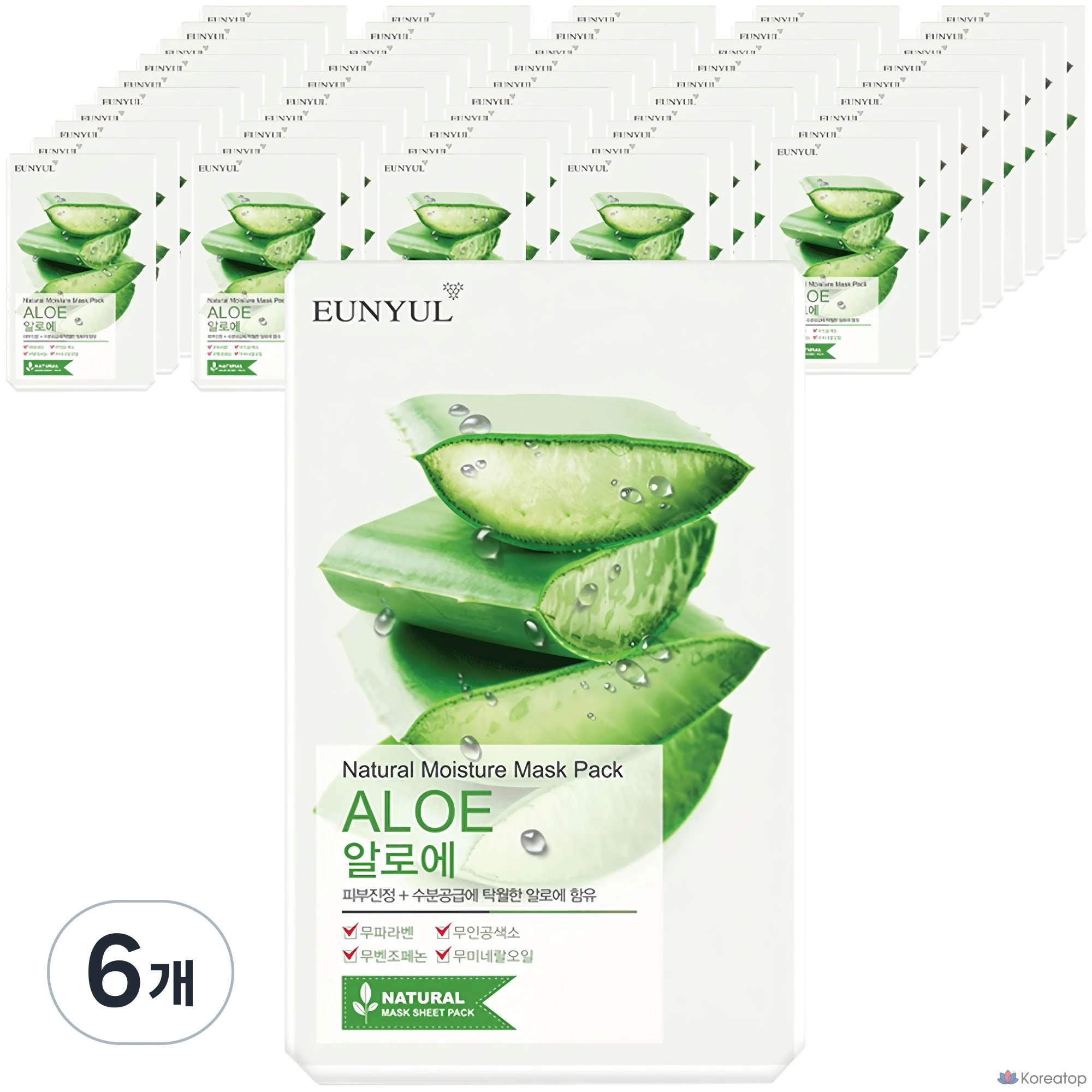 Тканевая маска для лица Eunyul Natural Moisture Aloe Mask, 300 шт.