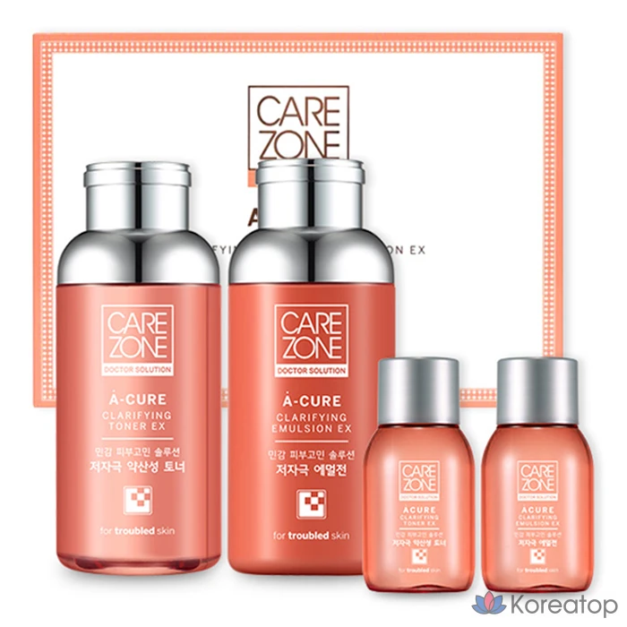 Carezone Doctor Solution R Aqua Toner + Emulsion, 2 предмета, 1 комплект