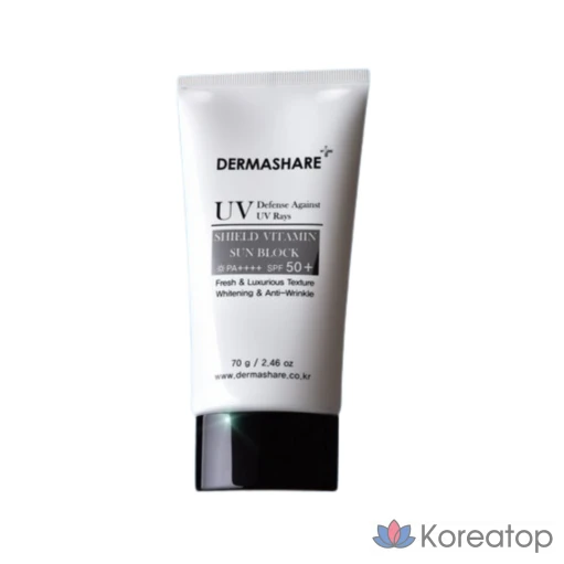 Солнцезащитный крем Dermashare UV Shield Vitamin Tone-Up SPF50+PA++++, 1 шт., 70 г