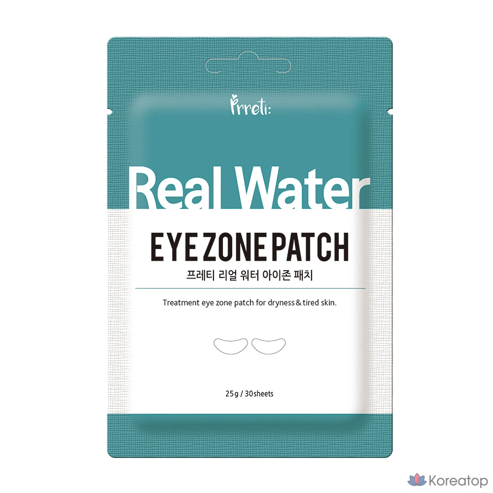 Патчи для глаз Prreti Real Water Eye Zone, 25 г, 1 упаковка, 30 штук.