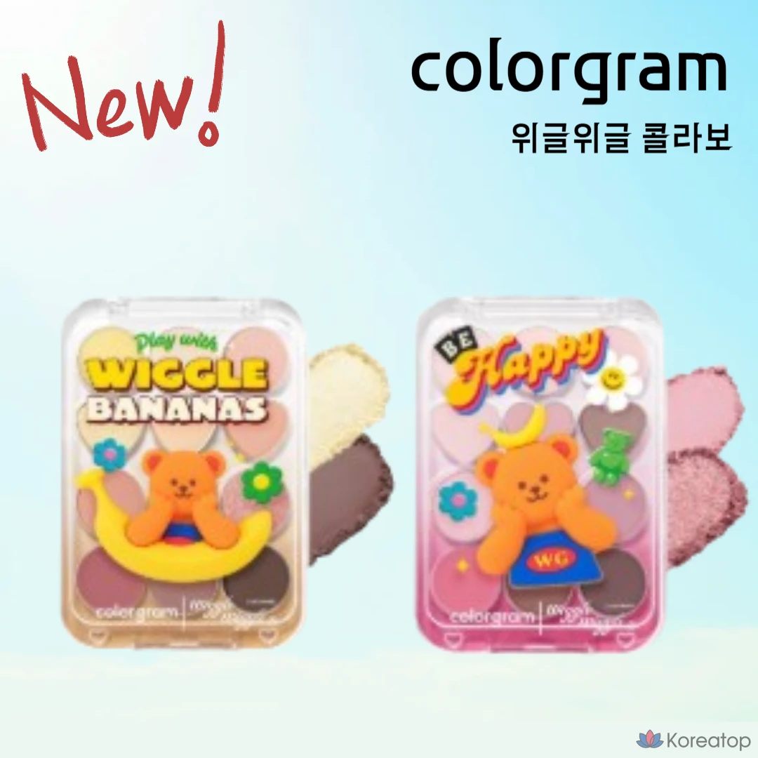 Палетка теней для век Colorgram Eye Real Eye Palette, 4 цвета, 5 оттенков желтого и 1 оттенок бананового цвета.