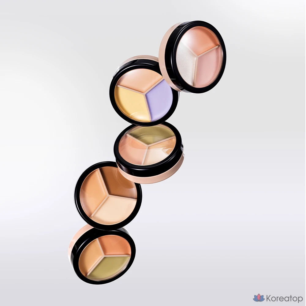 Консилер The Saem Cover Perfection Triple Pot, 13 г, 1 шт., оттенок 05 Dark Up Beige, фото 6