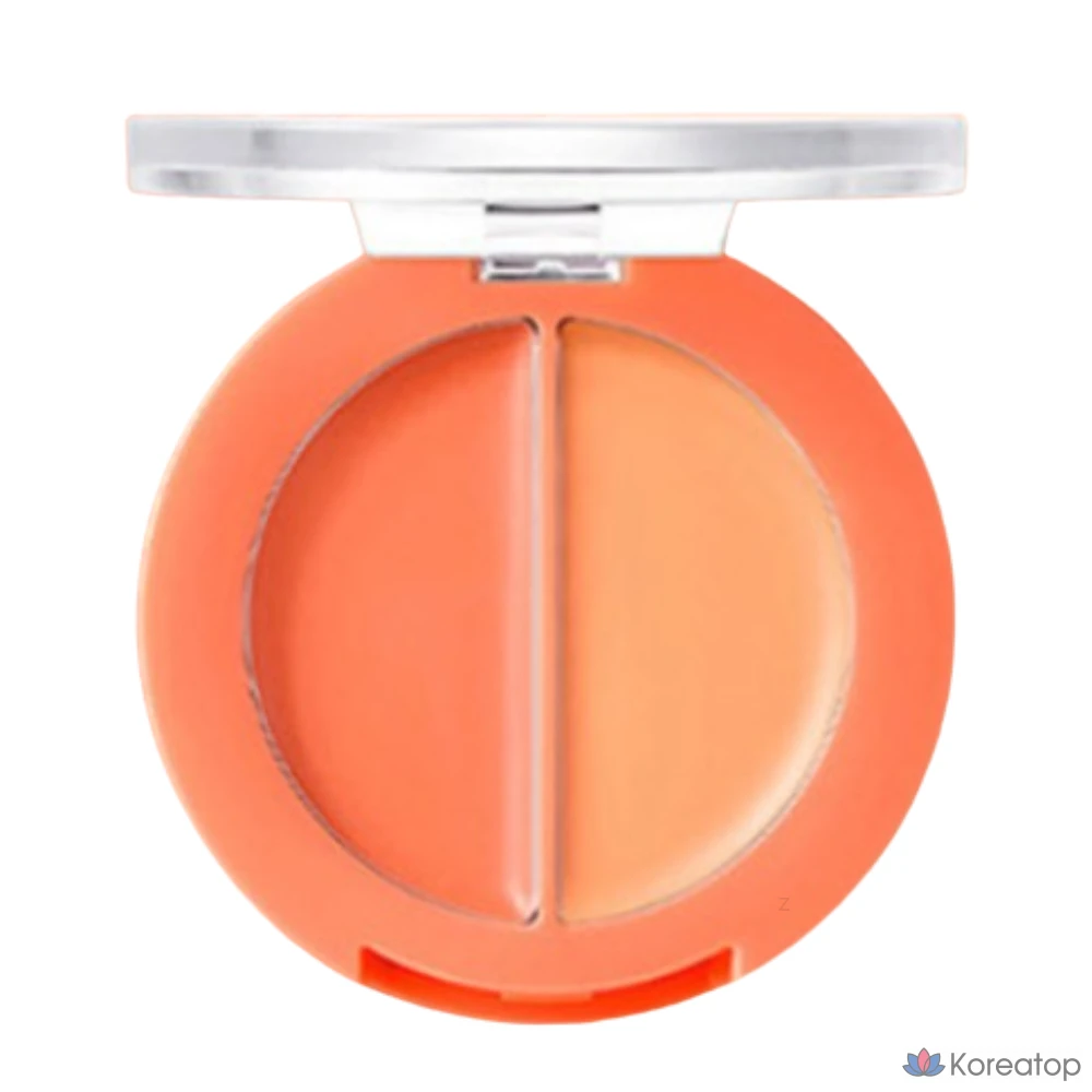 Бальзам для губ и щек Amuse, 02 бальзама «Манго» (оранжево-коралловый), 3 г, 1 шт.