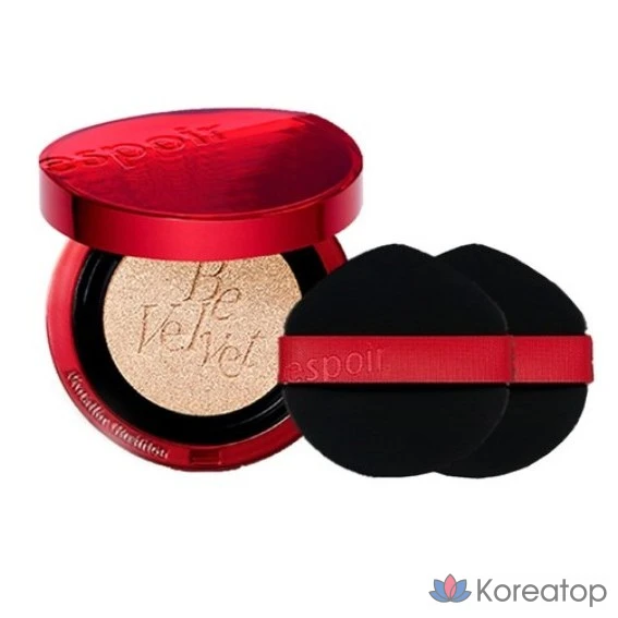 Тональный крем-кушон Espoir Pro Tailor Velvet Cover Cushion Foundation New Class, 13 г, цвет ваниль (VANILLA), 1 шт.