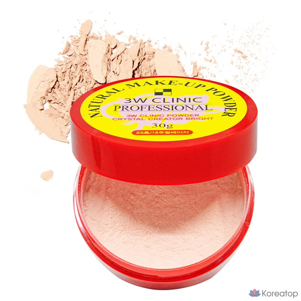 Пудра для макияжа Dodo 3W Clinic Natural, 30 г, № 23, натуральный бежевый, 1 шт.