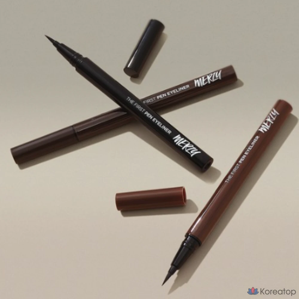 Подводка для глаз MERZY the First Pen Eyeliner, 0,5 г, цвет OREO, 1 шт.