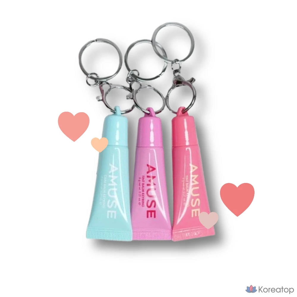 Бальзам для губ Amuse Care/Tint Balm Keyring, № 1 Рисовый (прозрачный бесцветный), 6 г, 1 шт.