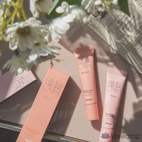 Консилер HANSKIN Blemish Cover Color Edition, 12 г, 1 шт., абрикосово-розовый.