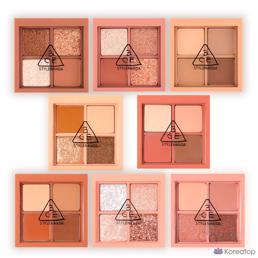 Палитра мини-теней для век 3CE, оттенок ROSE LATTE, 1 шт.