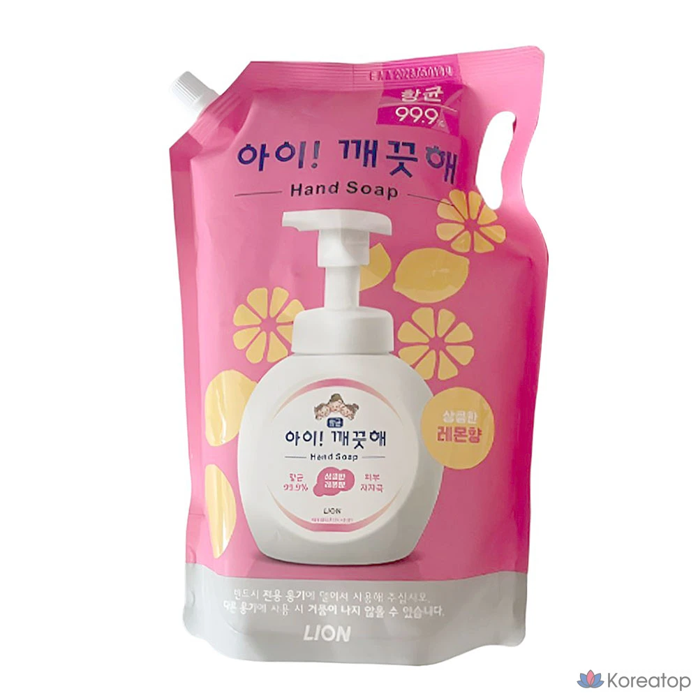 Сменный блок жидкого мыла для рук Lion с ароматом лимона, 1,8 л, 1 шт.