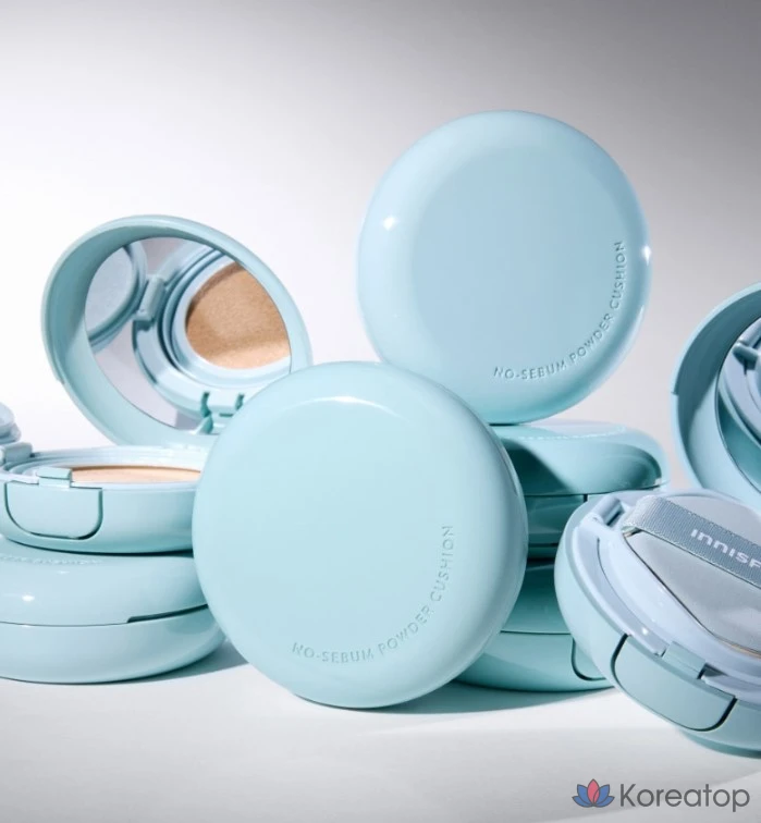 Сменный блок пудры-кушона Innisfree New No-Sebum Powder Cushion Refill SPF35 PA++ 14 г, 23N Имбирь, 1 шт., фото 8