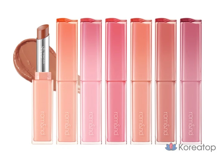 Полупрозрачный тонированный бальзам для губ в стике ROM&ND, оттенок 02 Bunny Hop, 2 г, 1 шт., фото 6