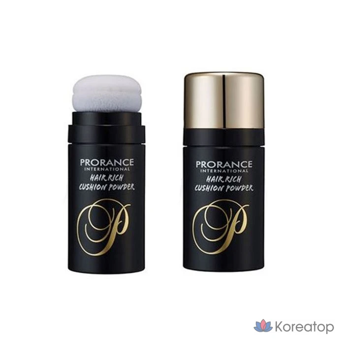 Пудра для волос Prorance Black Hair Cushion Powder, оттенок Black Brown, 15 г, 1 шт.