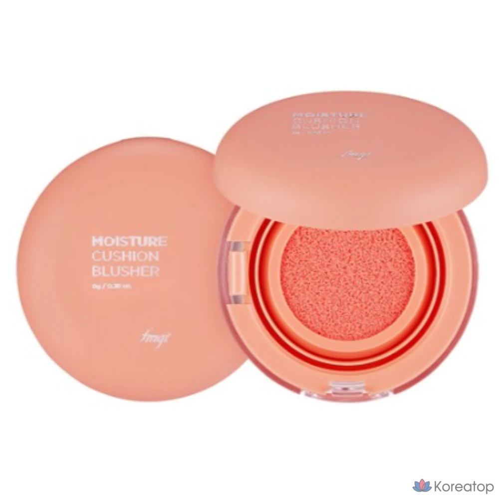 Увлажняющие румяна-кушон The Face Shop 8 г, 03, все коралловые, 1 шт.