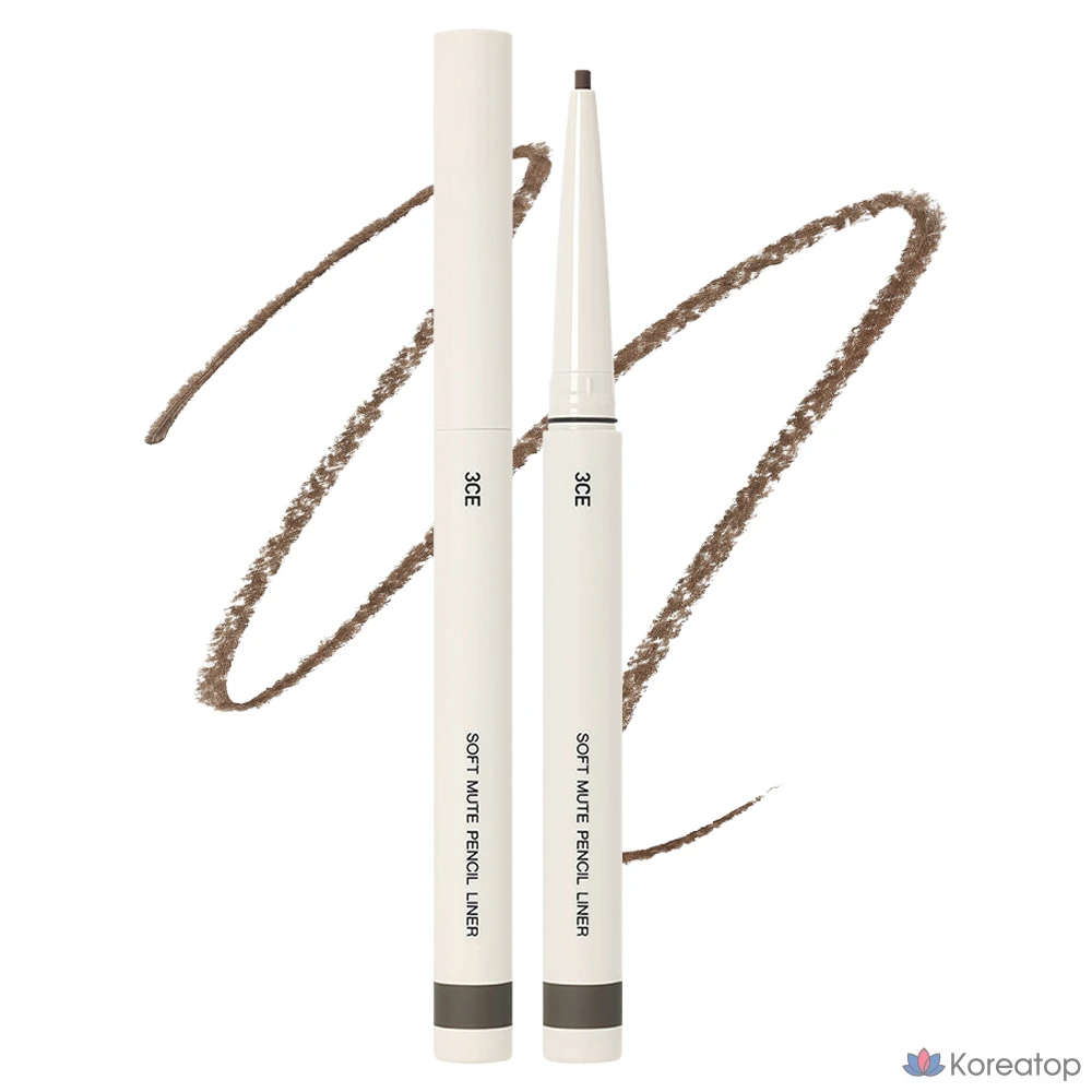 Карандаш-лайнер 3CE Soft Mute, пепельно-серый, 1 шт.