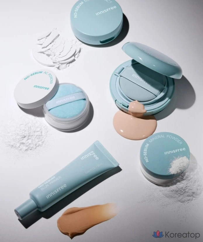 Сменный блок пудры-кушона Innisfree New No-Sebum Powder Cushion Refill SPF35 PA++ 14 г, 23N Имбирь, 1 шт., фото 9