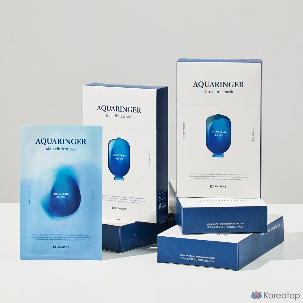 Маска для лица Leaders Aquaringer Skin Clinic, 25 мл, упаковка из 10 штук (2 шт.), фото 7