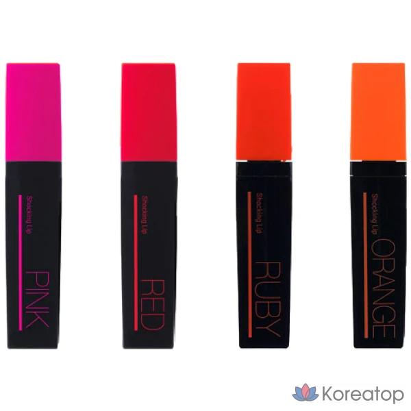 Помада Tony Moly Perfect Lips Shocking Lip, красный оттенок Shocking, 1 шт.