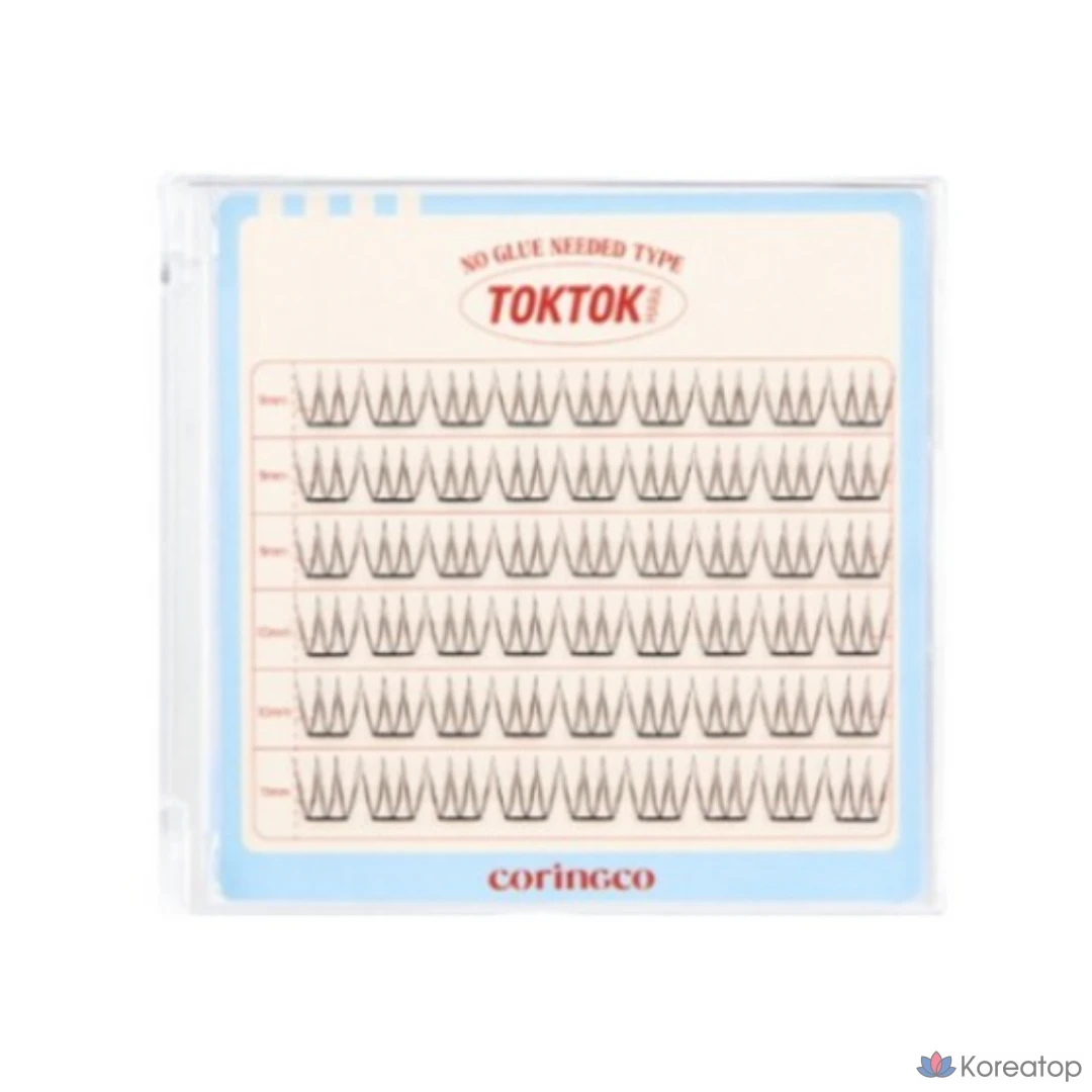 Накладные ресницы Corinco TokTok Hara без клея, #Pure Light, 54 шт., 1 шт.