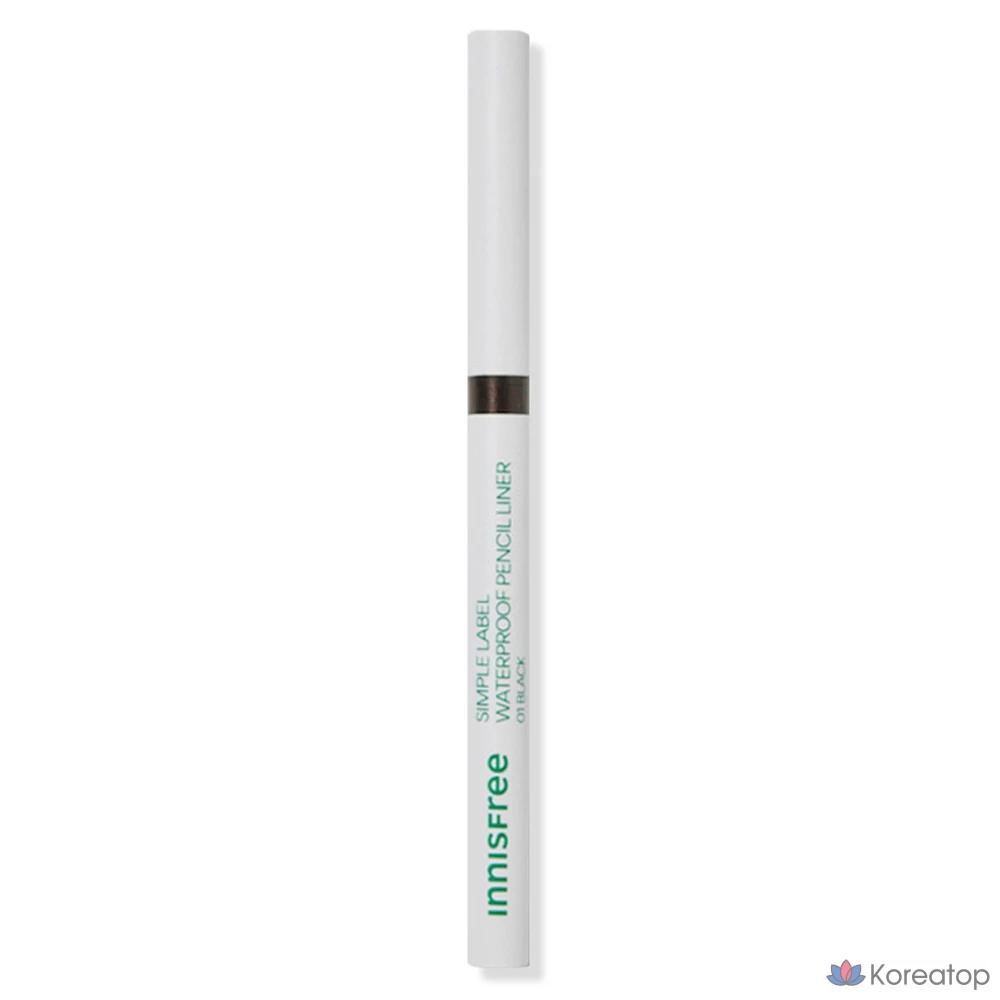 Водостойкий карандаш-лайнер Innisfree Simple Label, 0,1 г, 2 оттенка темно-коричневого цвета, 1 шт.