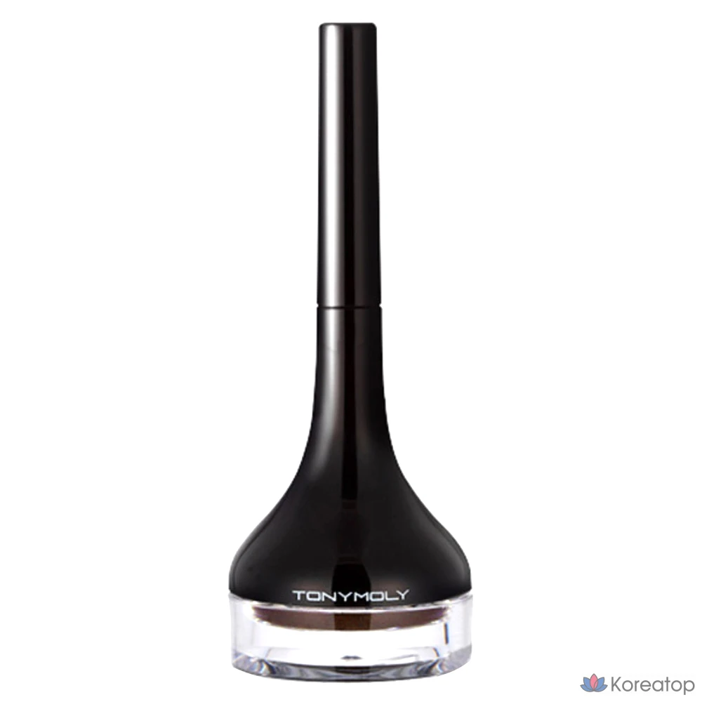 Гелевая подводка для глаз Tony Moly Back Gel Eyeliner с длинной кистью, № 3, жемчужно-коричневый цвет, 1 шт.