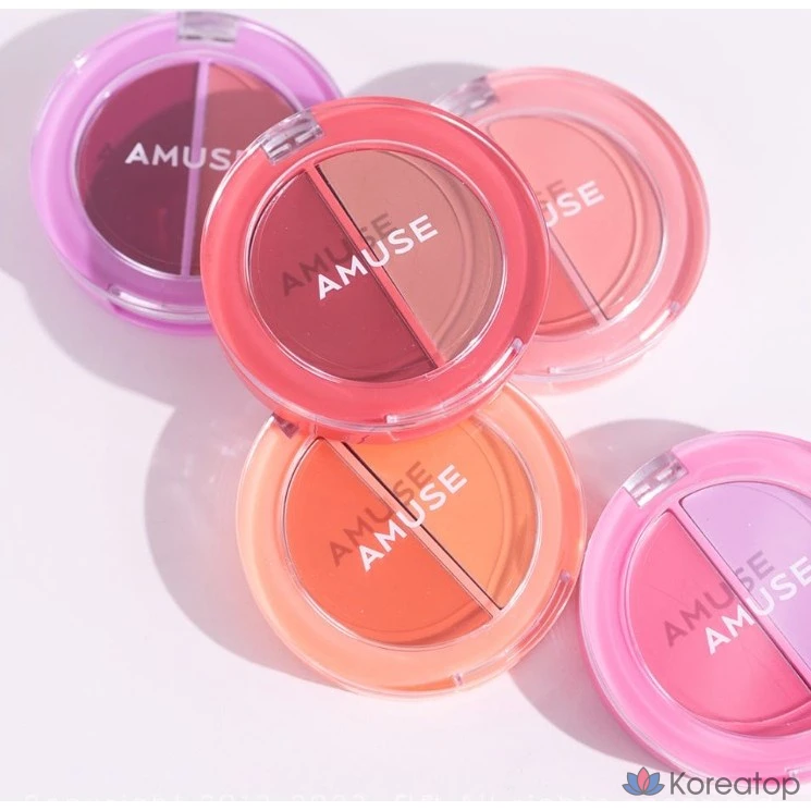 Amuse Lip & Cheek Healthy Balm Blusher Volumizing Lip Tint, 02 Mango Balm, 3g, 1 шт.