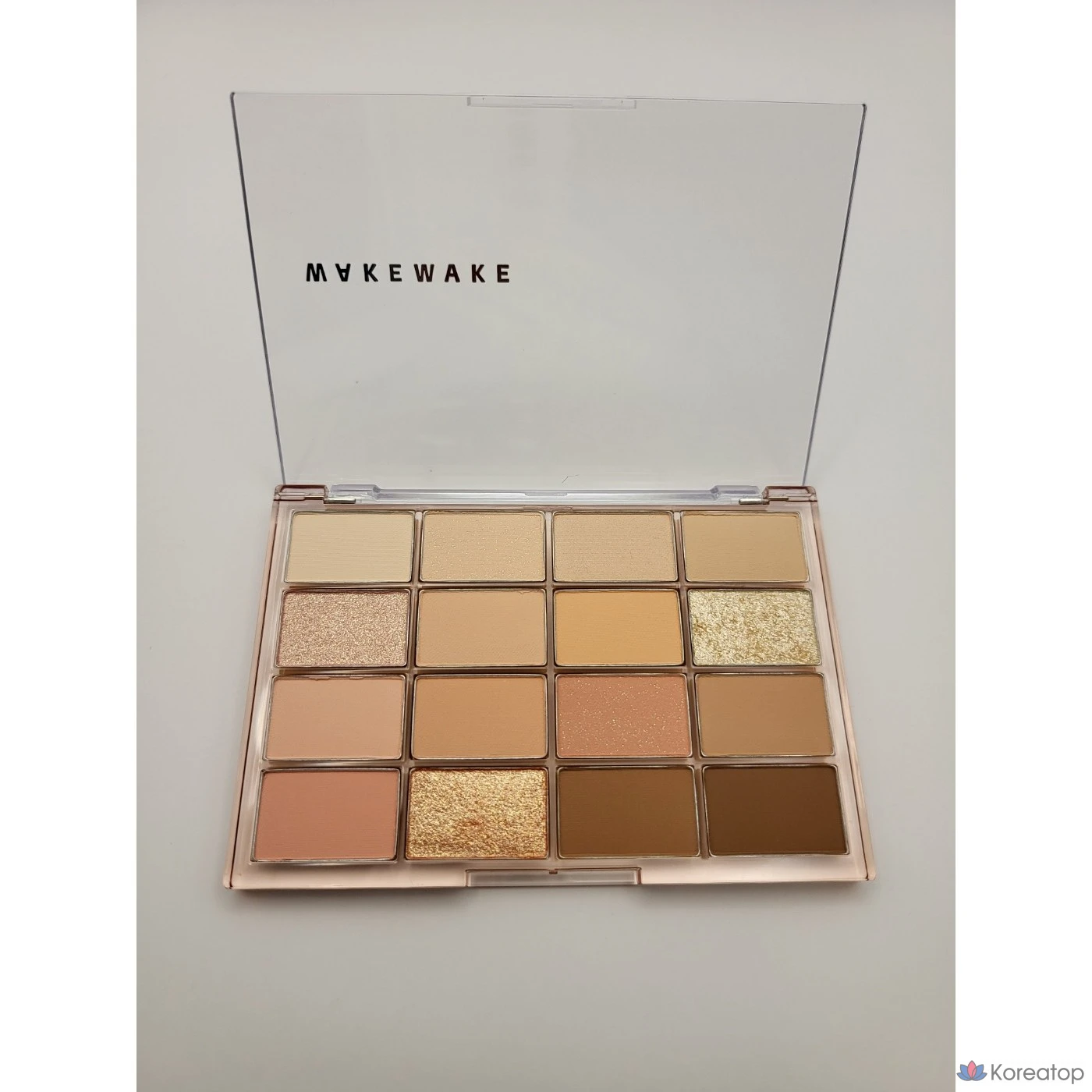 Палетка теней для век WAKEMAKE Soft Blurring Eye Palette, 14 оттенков карамельного оттенка, 1 упаковка.