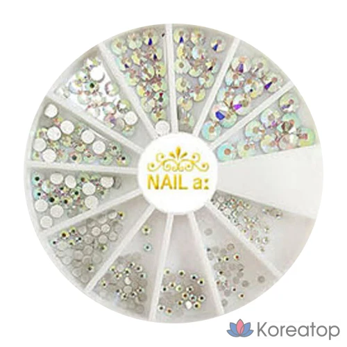 Набор для маникюра Nail Room Nail Stone Parts Set, 023 MC Stone Crystal AB, 1 шт.