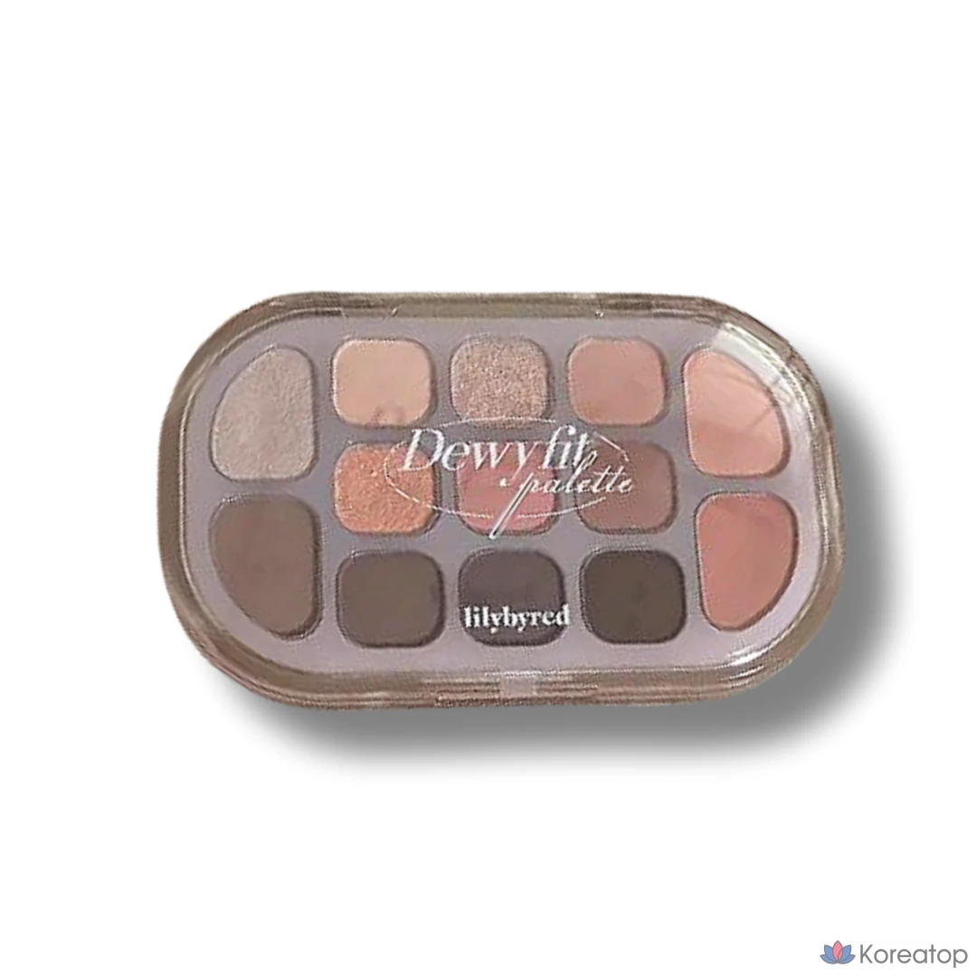 Палетка теней Lilybyred Dewy Fit, 5 цветов, 03 #Овсянка, 1 шт.