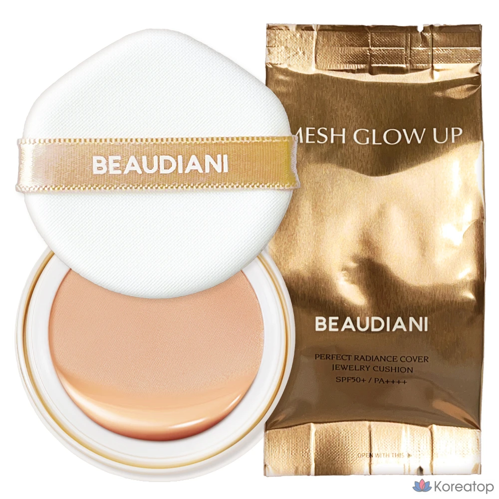 Сменный блок тонального крема Beaudiani Mesh Glow Up Cover Cushion Foundation, 12 г, № 2 Modern Cover Daily, 1 шт.