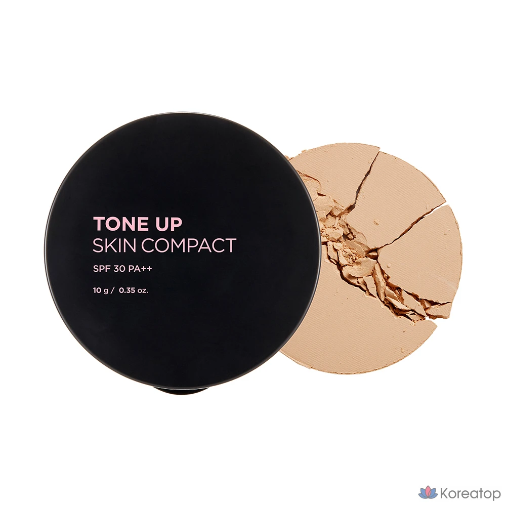 Тональный крем для лица FMGT Tone Up Skin Pact 10 г, V203 Натуральный бежевый, 1 шт.