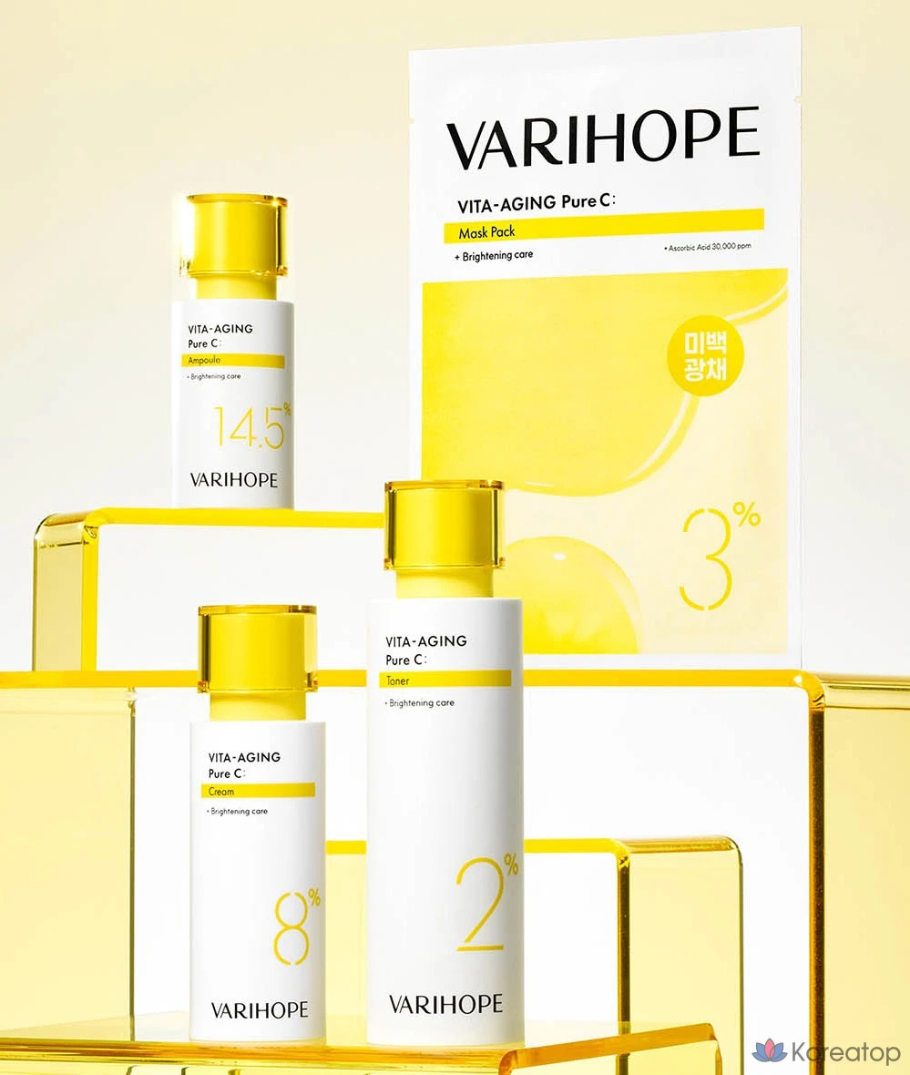 Набор масок для лица VARI:HOPE Vita Aging Pure C, 5 штук, фото 9