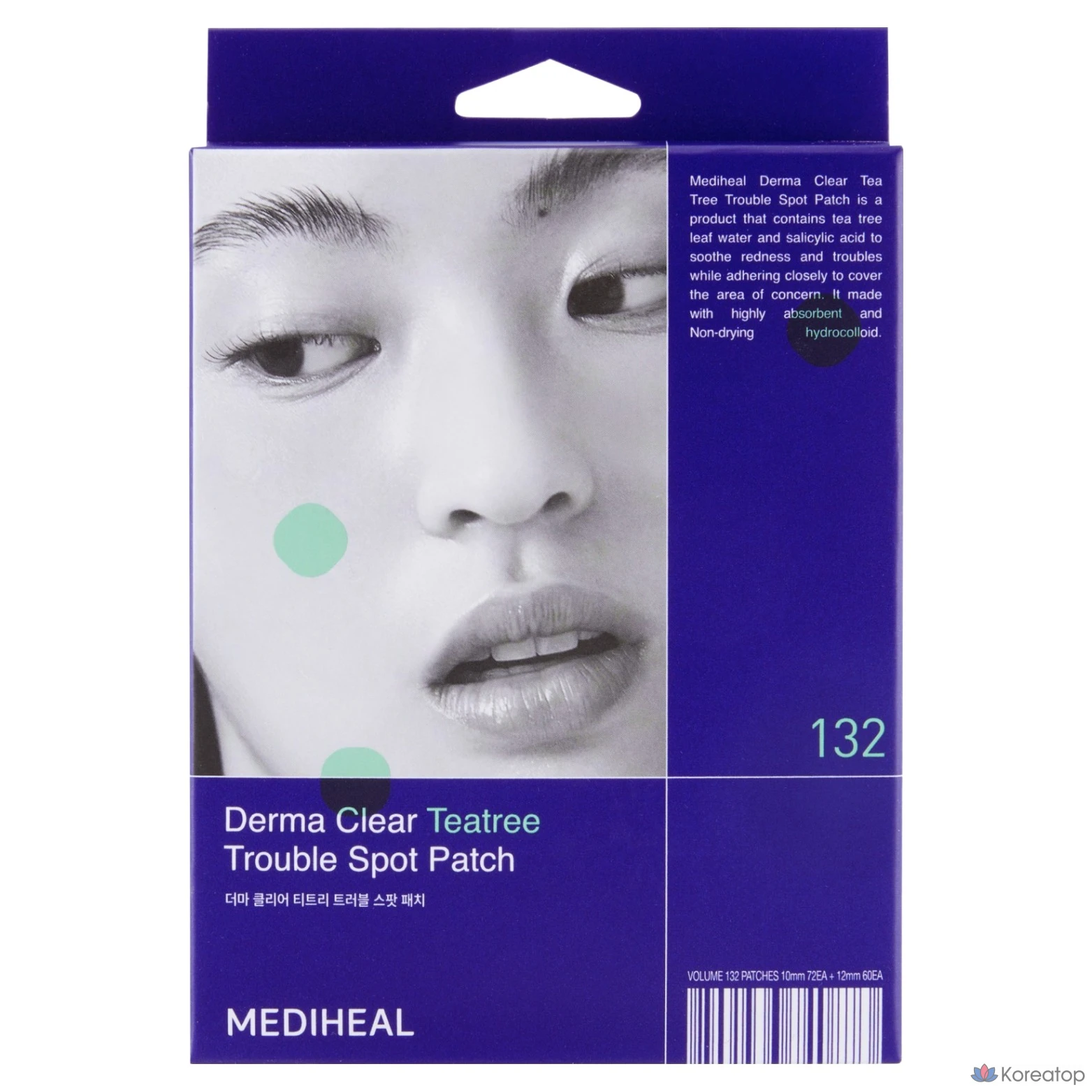 Пластыри Mediheal Derma Clear Tea Tree Trouble Spot Patch, 1 упаковка (132 штуки)