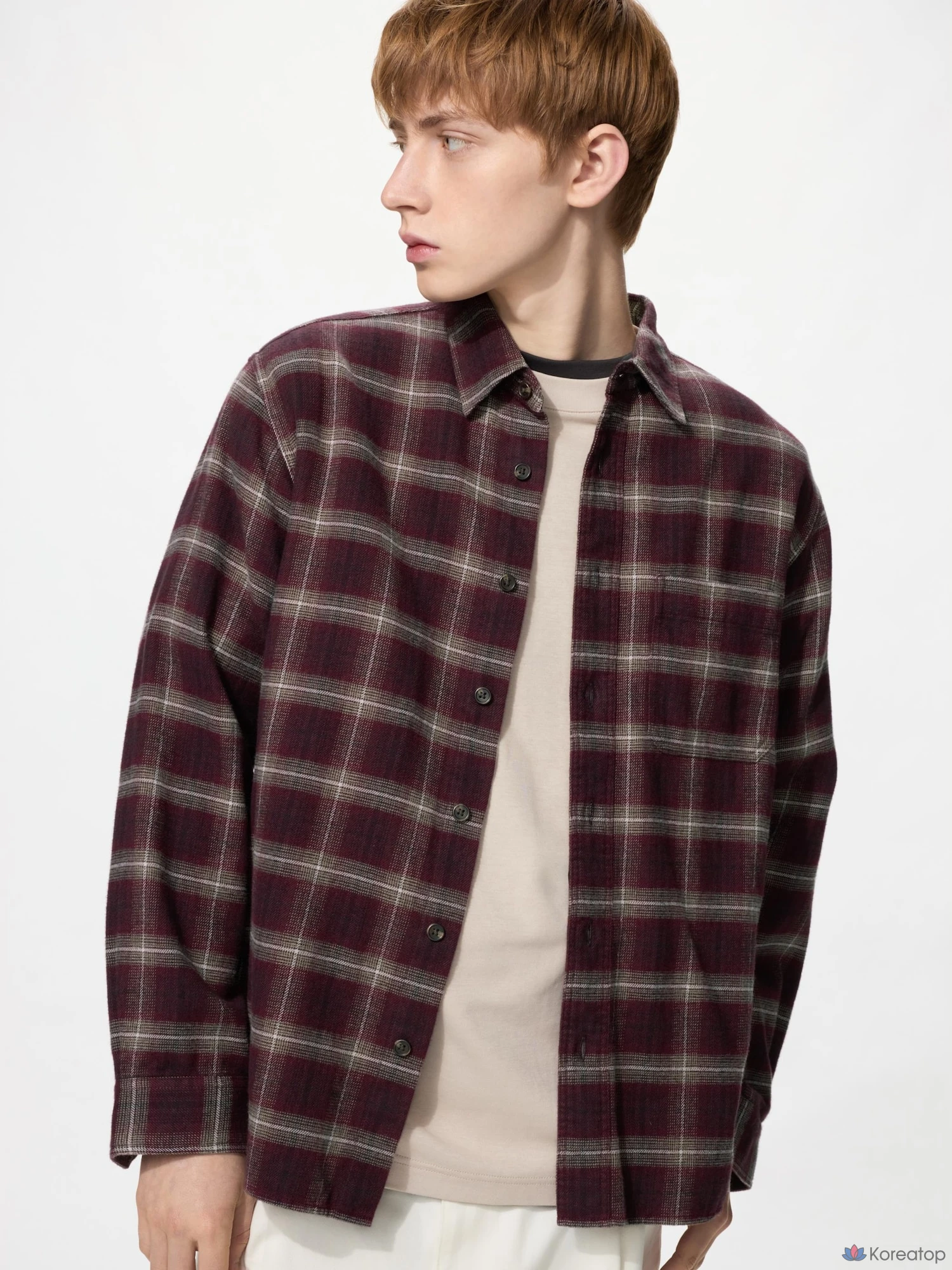 Рубашка фланелевая Uniqlo Flannel Shirt Ombre Check B